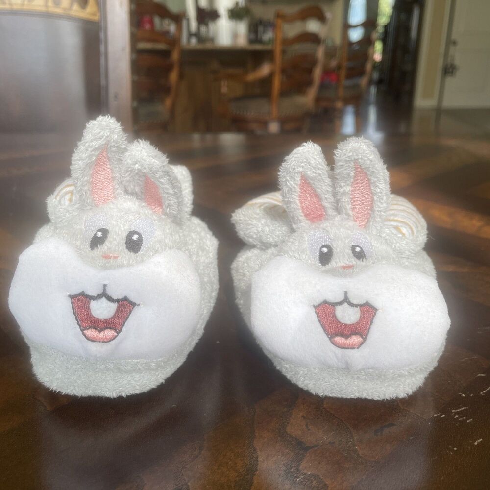 Vintage Bugs Bunny Baby Looney Tunes Slippers Medium Size 4-5 (9-18 Months)